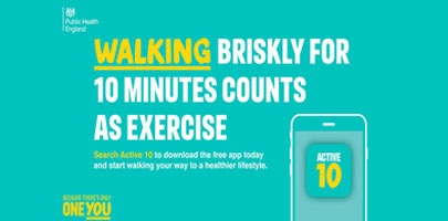 walking briskly