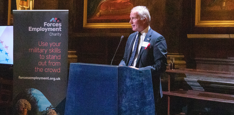 Alistair Halliday, CEO of the Forces Employment Charity, unveils the new charity