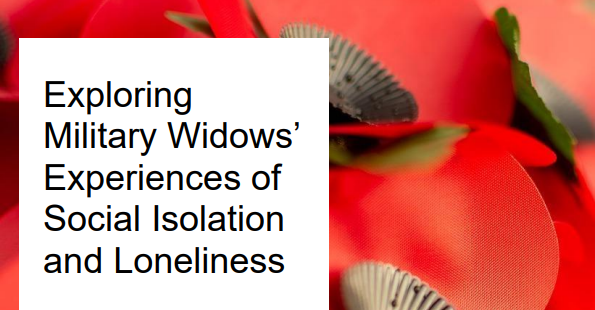 Exploring Military Widows' Experiences of Social Isolation and Loneliness report cover